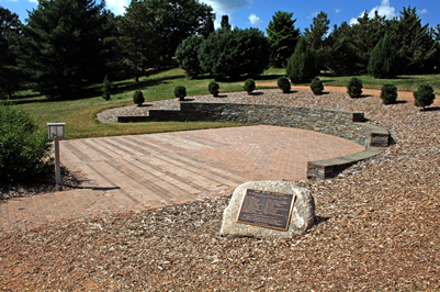engraved brick plaza Minnesota Lanscape